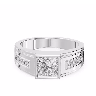 Framed Bezel Princess Lab Diamond Ring (2.25 ct. tw.)