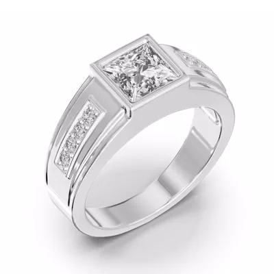 Framed Bezel Princess Lab Diamond Ring (2.25 ct. tw.)