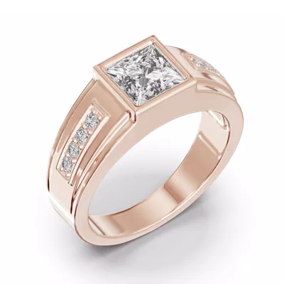 Framed Bezel Princess Lab Diamond Ring (2.25 ct. tw.)