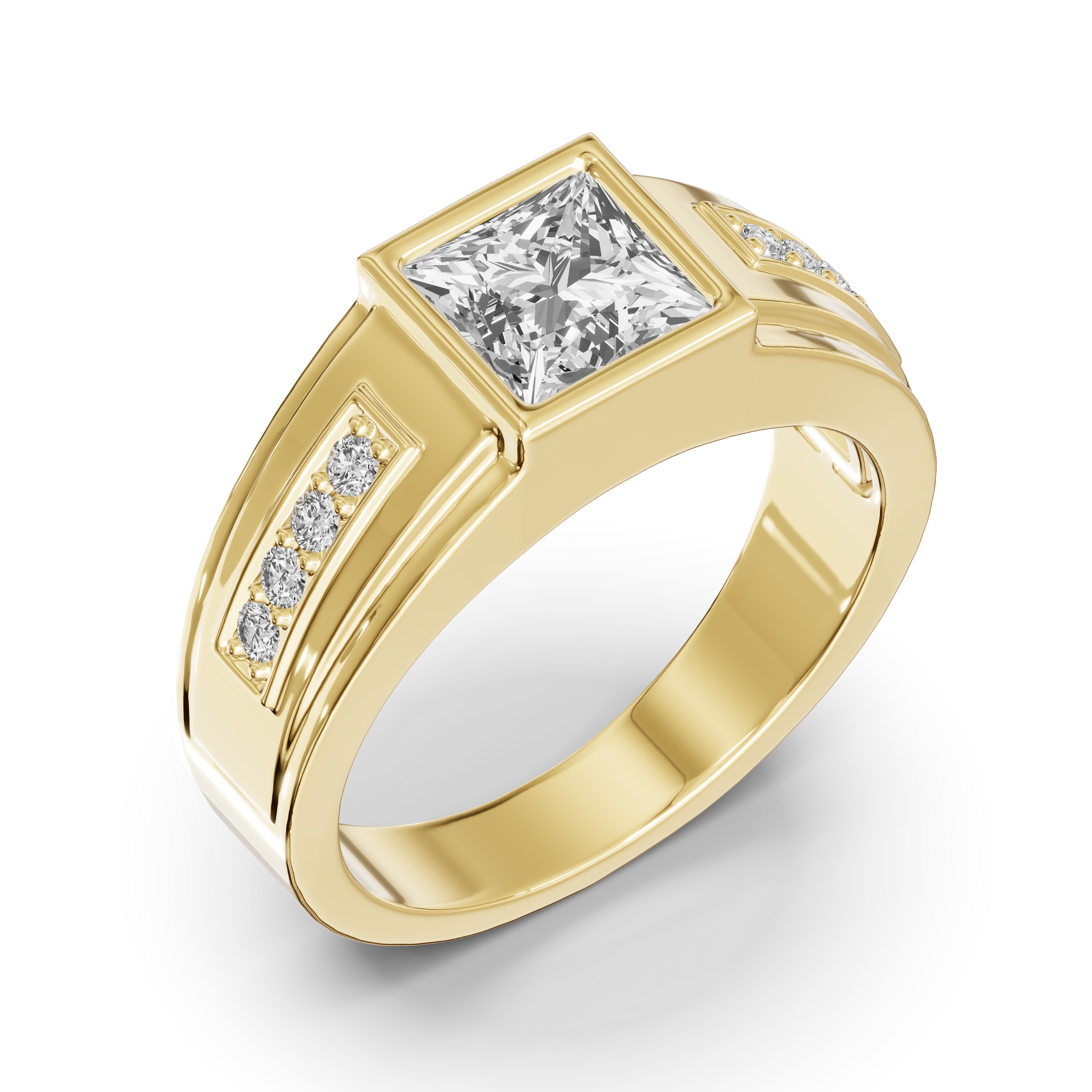 Framed Bezel Princess Lab Diamond Ring (2.25 ct. tw.)