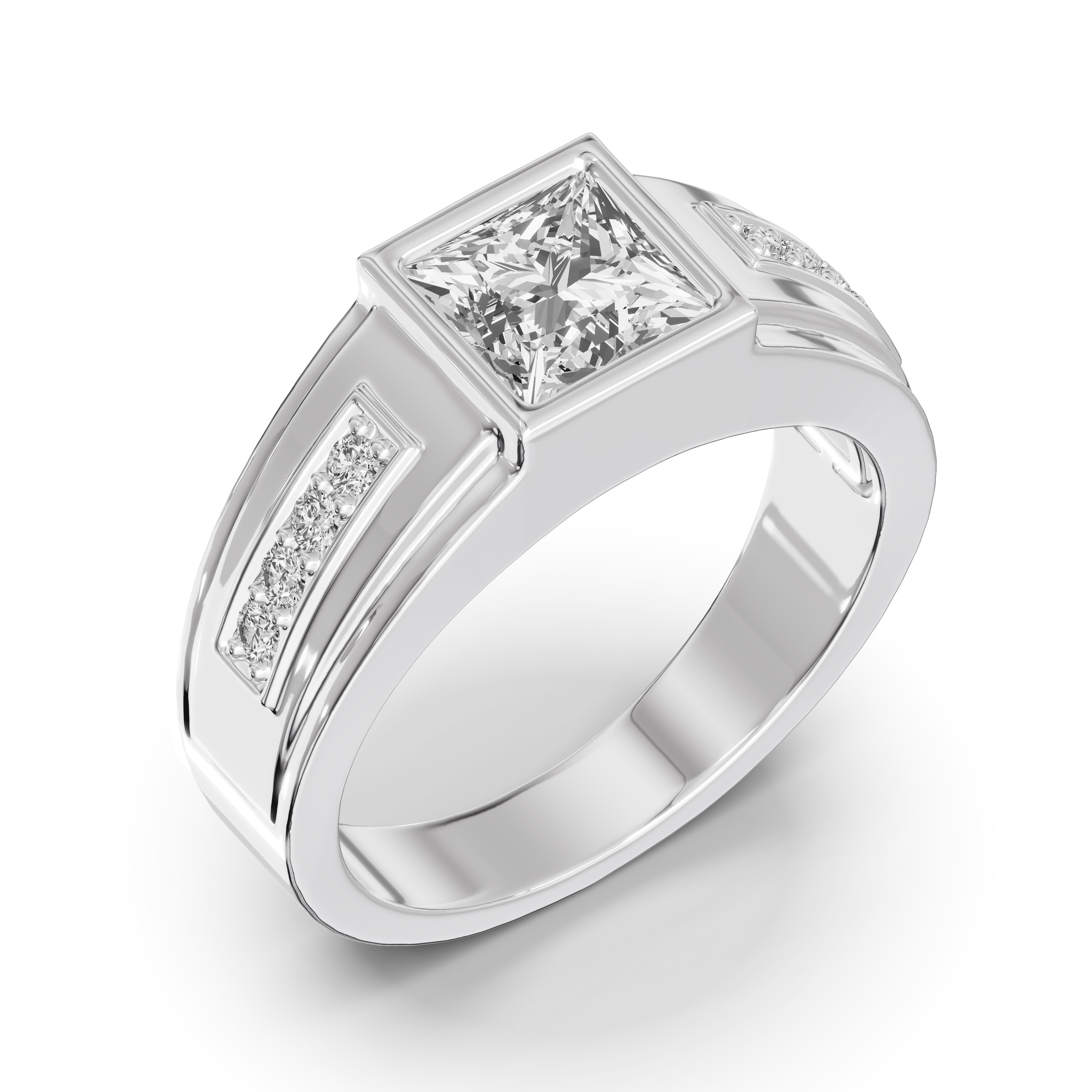 Framed Bezel Princess Lab Diamond Ring (2.25 ct. tw.)