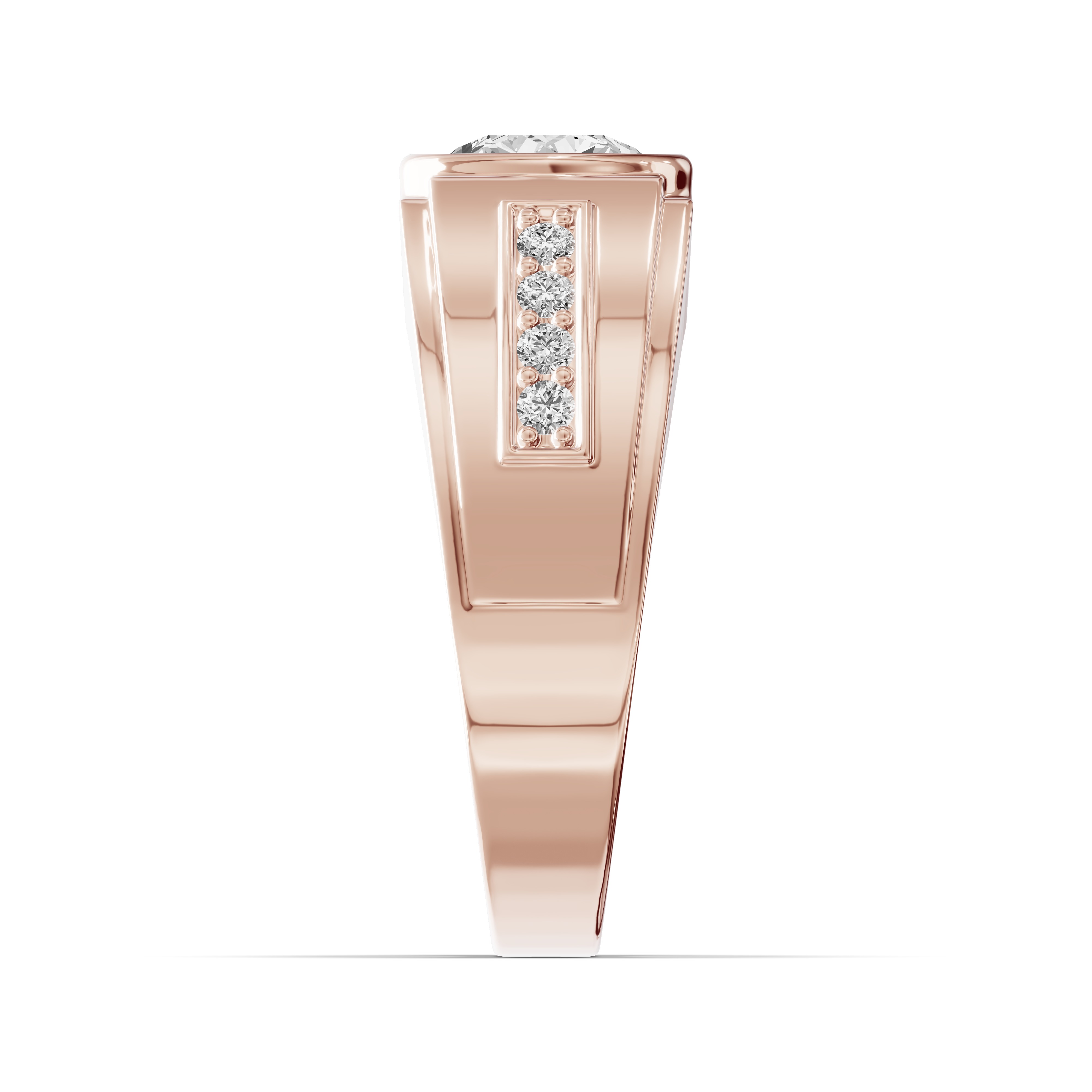 Framed Bezel Round Lab Diamond Ring (2.25 ct. tw.)