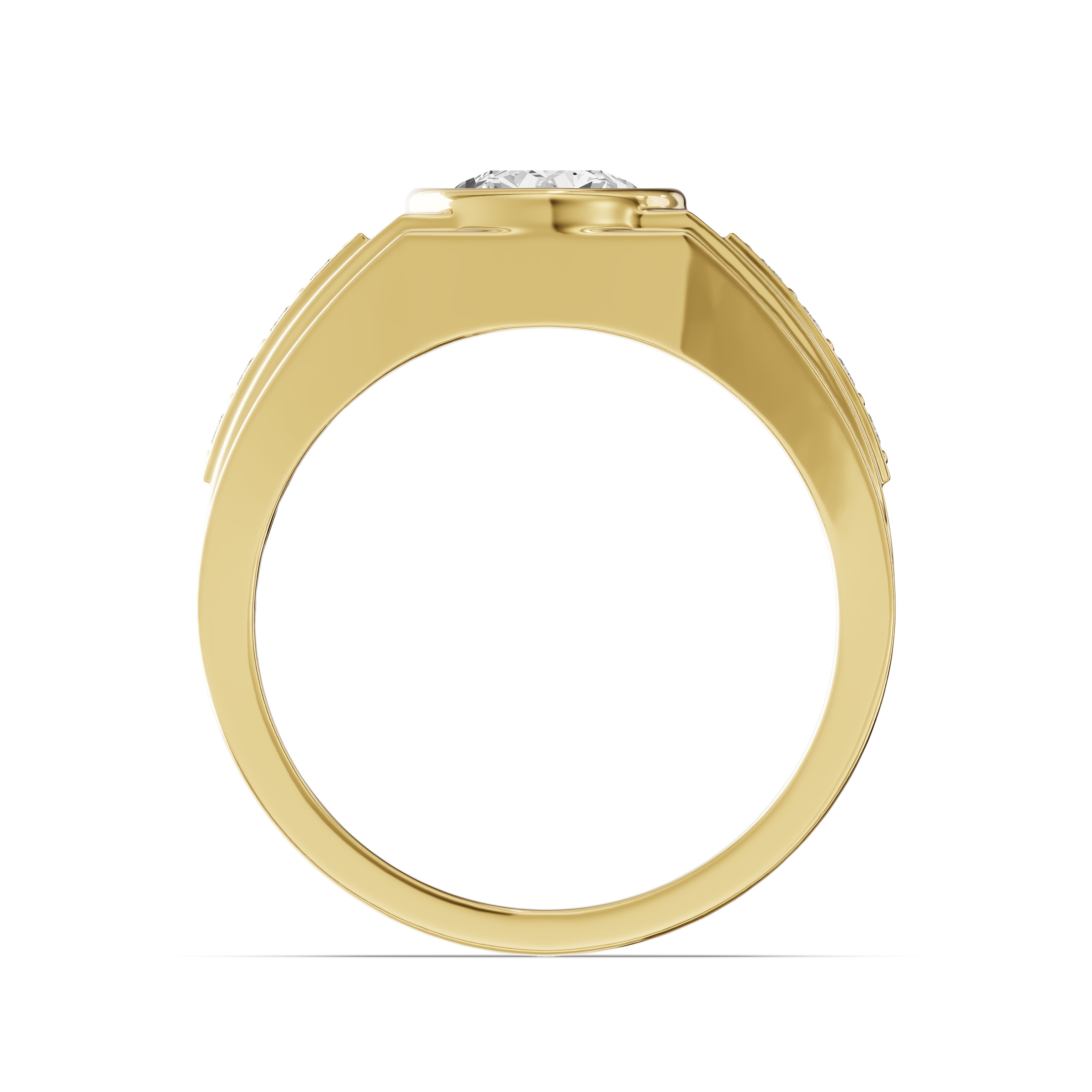 Framed Bezel Round Lab Diamond Ring (2.25 ct. tw.)