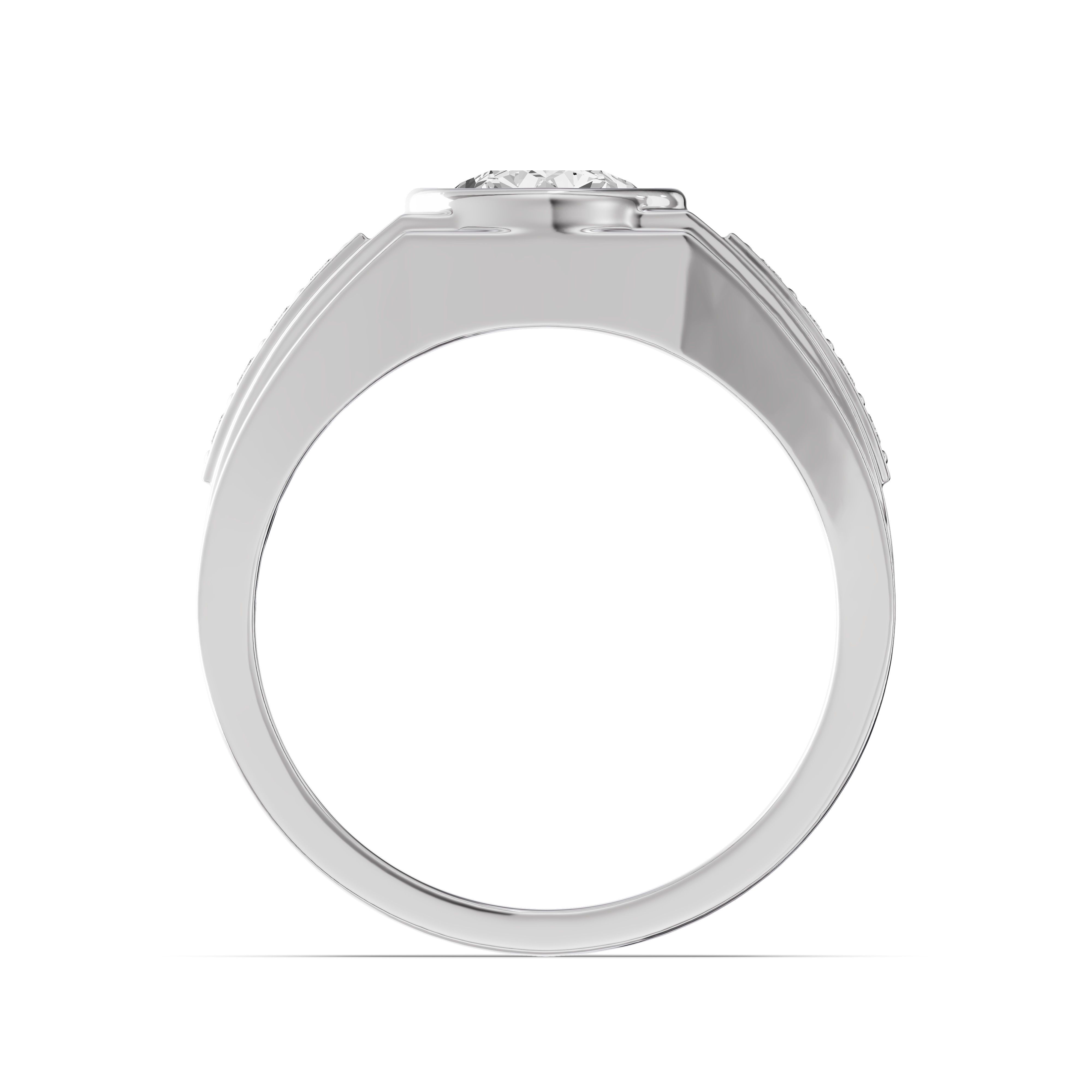 Framed Bezel Round Lab Diamond Ring (2.25 ct. tw.)