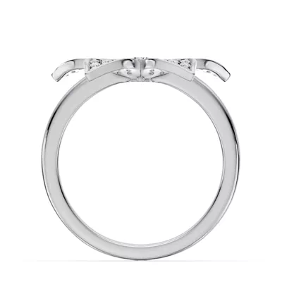 Fleur Pavé Lab Diamond Ring