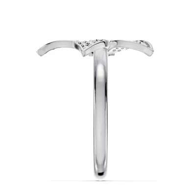 Fleur Pavé Lab Diamond Ring