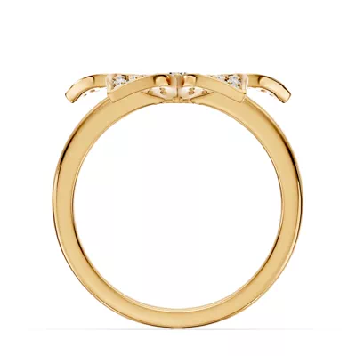 Fleur Pavé Lab Diamond Ring