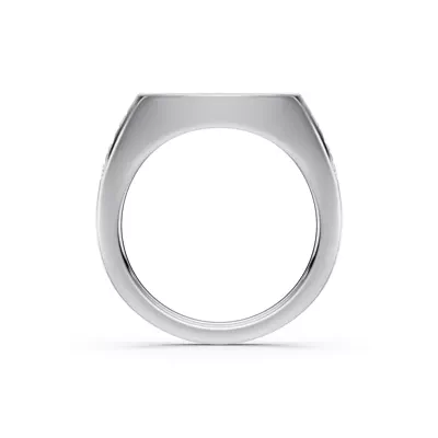 Initial Signet Lab Diamond Accent Ring - I