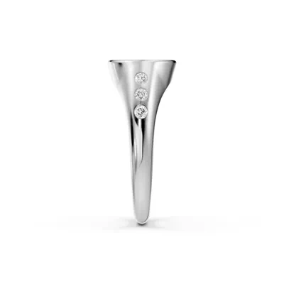 Initial Signet Lab Diamond Accent Ring - L