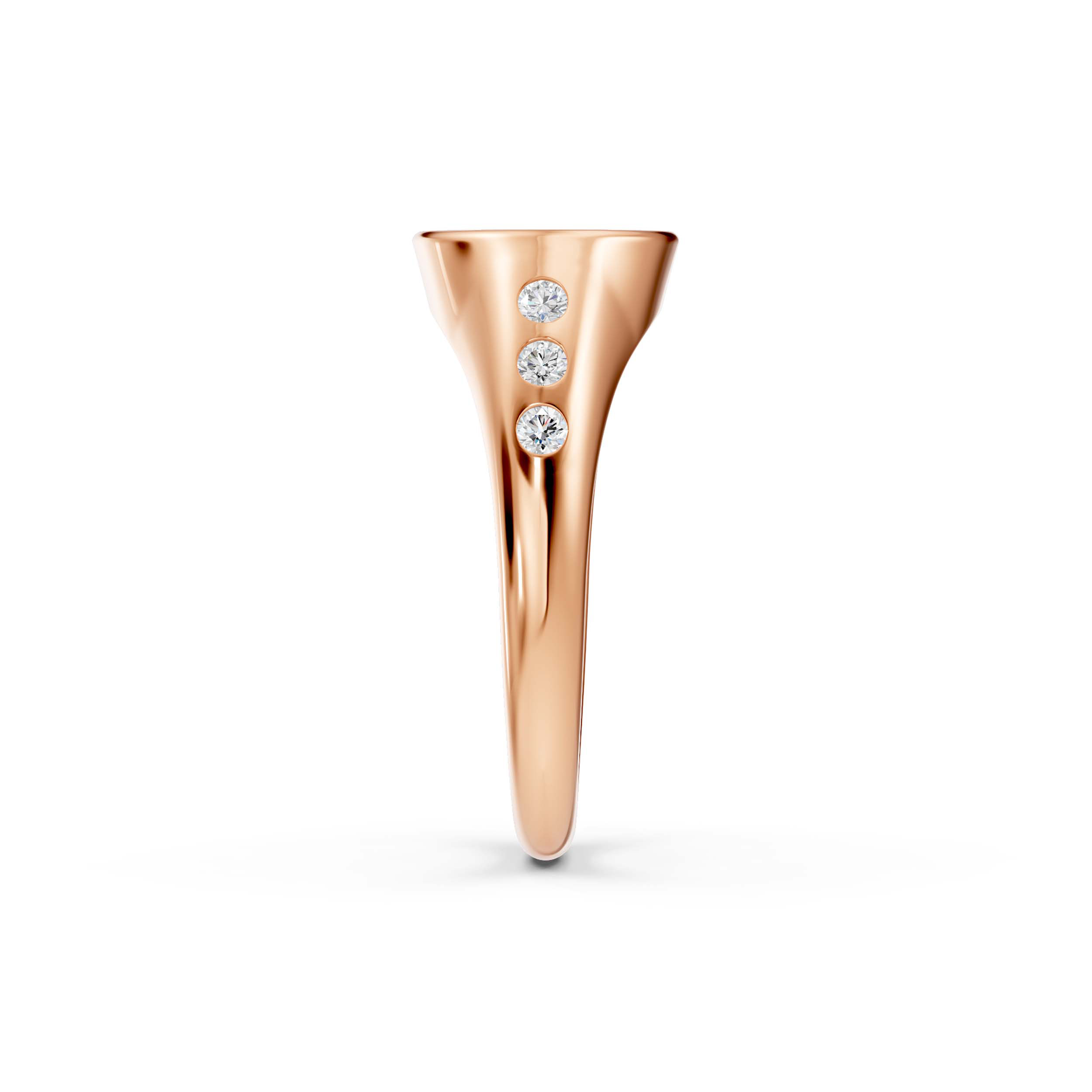 Initial Signet Diamond Accent Ring - Q