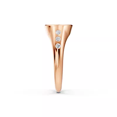 Initial Signet Lab Diamond Accent Ring - S