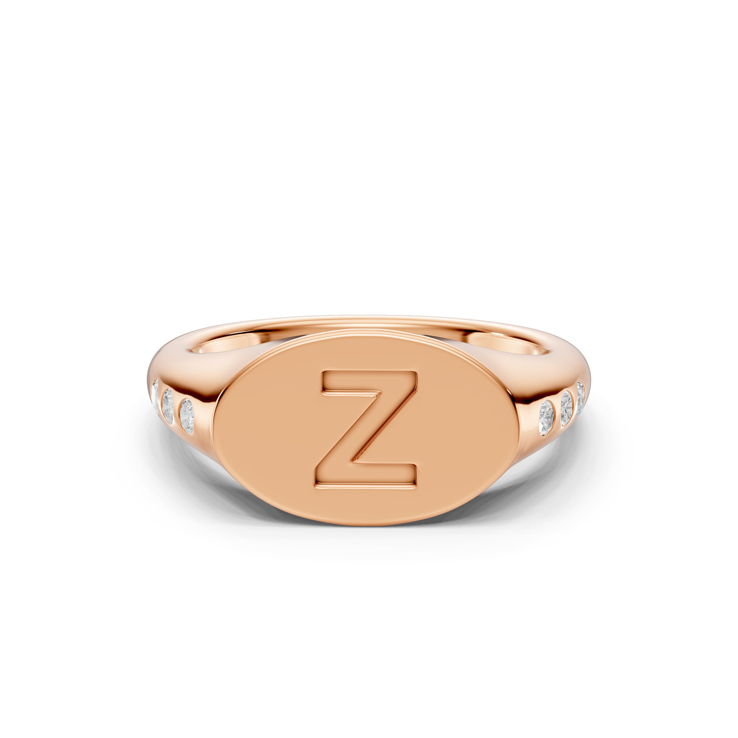 Initial Signet Lab Diamond Accent Ring - Z