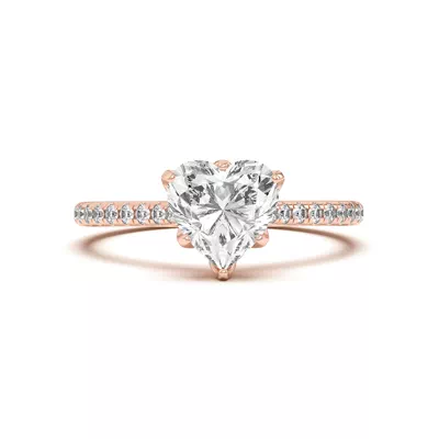 Marigold Tulip Inspired 6 Prong Lab Engagement Ring