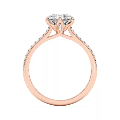 Marigold Tulip Inspired 6 Prong Engagement Ring