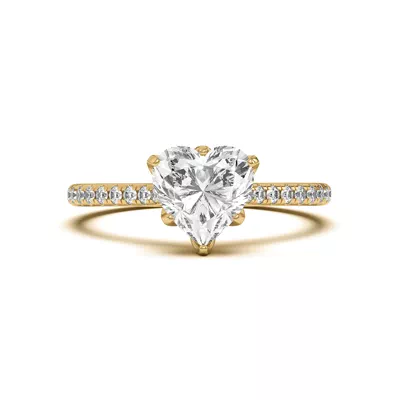Marigold Tulip Inspired 6 Prong Lab Engagement Ring