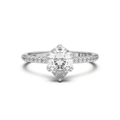Marigold Tulip Inspired 6 Prong Lab Engagement Ring