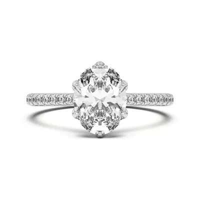 Marigold Tulip Inspired 6 Prong Lab Engagement Ring