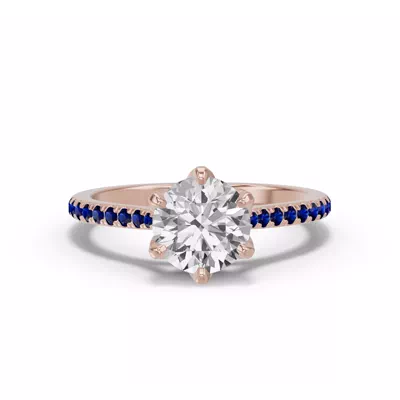 Marigold Tulip-Inspired Sapphire Engagement Ring