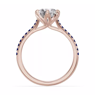 Marigold Tulip-Inspired Sapphire Engagement Ring