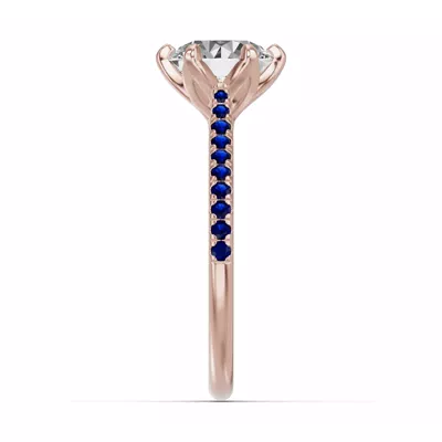 Marigold Tulip-Inspired Sapphire Engagement Ring