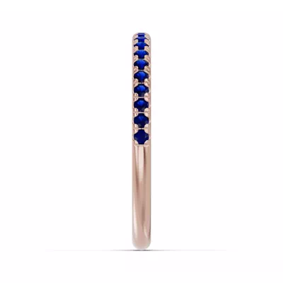 Marigold Pavé Sapphire Band