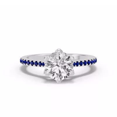 Marigold Tulip Inspired Sapphire Engagement Ring