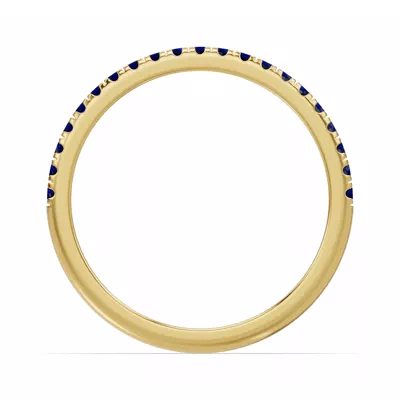 Marigold Pavé Sapphire Band