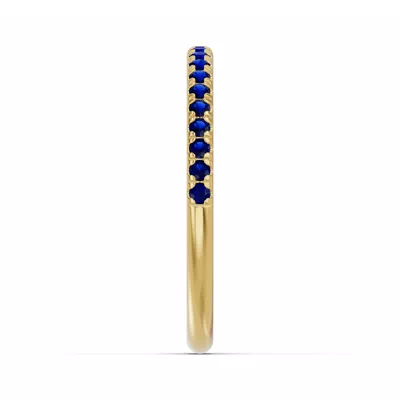 Marigold Pavé Sapphire Band