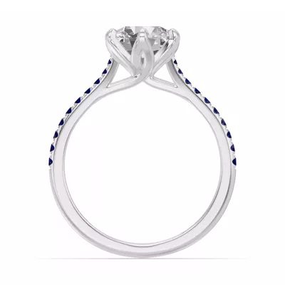 Marigold Tulip Inspired Sapphire Engagement Ring