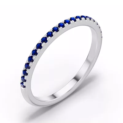Marigold Pavé Sapphire Band