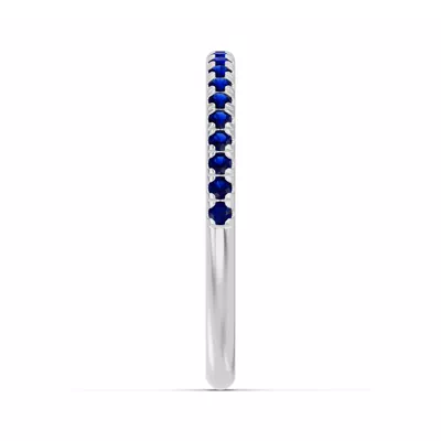 Marigold Pavé Sapphire Band