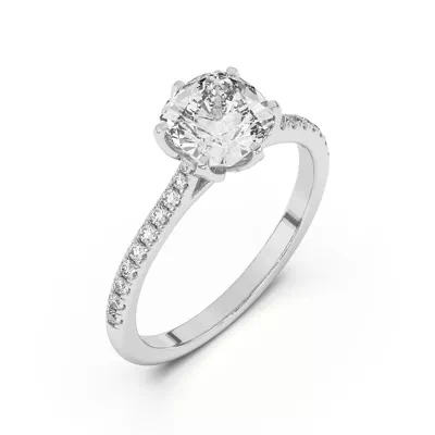 Marigold Tulip Inspired 6 Prong Lab Engagement Ring