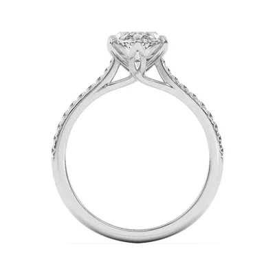 Marigold Tulip Inspired 6 Prong Lab Engagement Ring