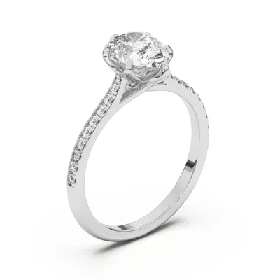 Marigold Tulip Inspired 6 Prong Lab Engagement Ring