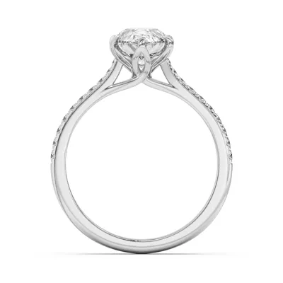 Marigold Tulip Inspired 6 Prong Lab Engagement Ring
