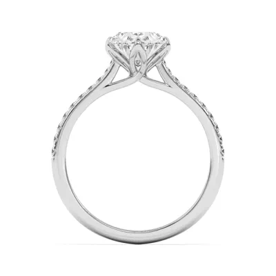 Marigold Tulip Inspired 6 Prong Lab Engagement Ring