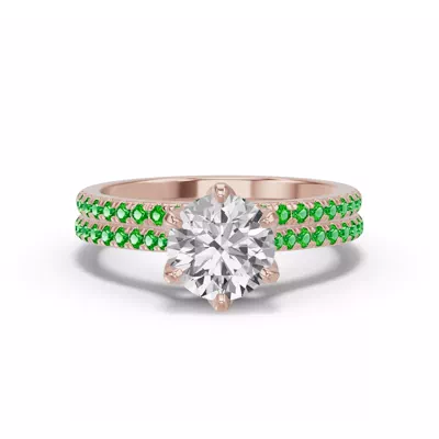 Marigold Pavé Tsavorite Band