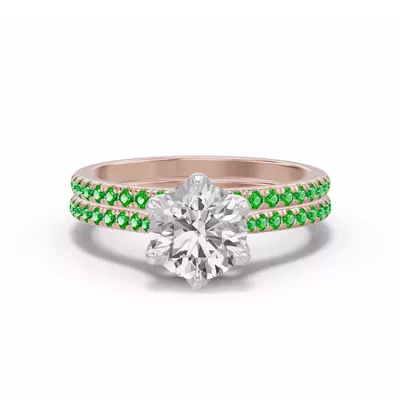 Marigold Pavé Tsavorite Band