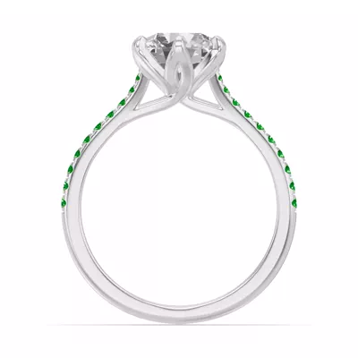 Marigold Tulip-Inspired Tsavorite Engagement Ring