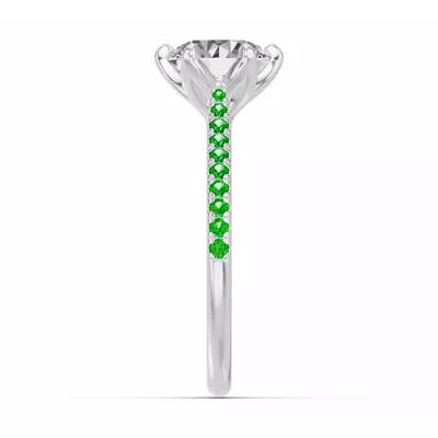 Marigold Tulip-Inspired Tsavorite Engagement Ring