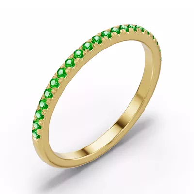 Marigold Pavé Tsavorite Band