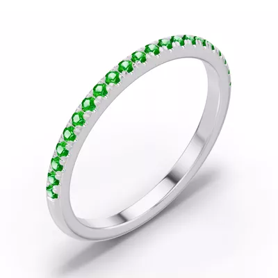 Marigold Pavé Tsavorite Band