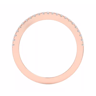 Farrah Curved Pavé Band