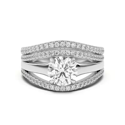 Farrah Curved Pavé Band