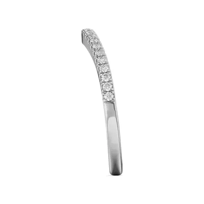 Farrah Curved Pavé Band