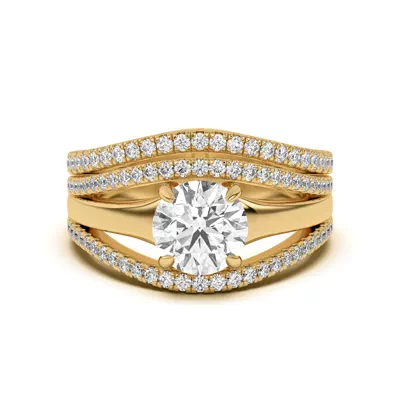 Farrah Curved Pavé Band