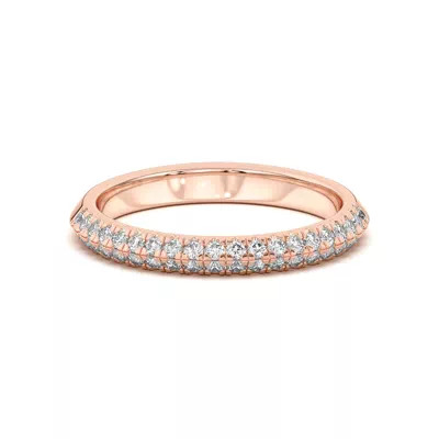 Karen Knife-Edge Pavé Band