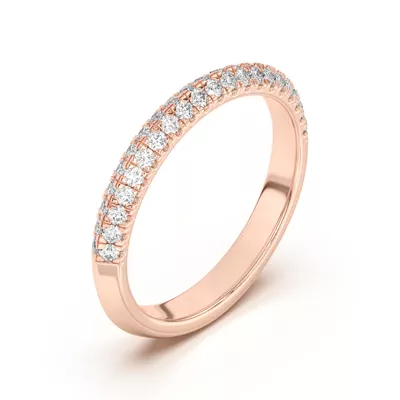 Karen Knife-Edge Pavé Band