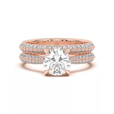 Karen Knife-Edge Pavé Band