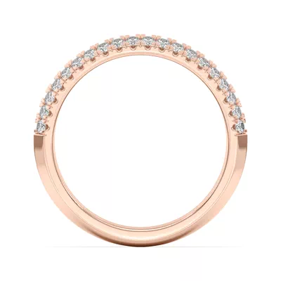 Karen Knife-Edge Pavé Band